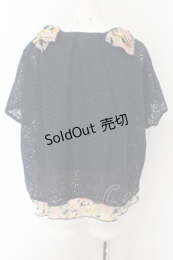 画像2: axes femme / 総レースアンサンブルプルオーバー M コン O-24-08-12-057-AX-TO-SZ-ZT118 (2)