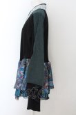 画像2: Qutie Frash / 振袖着物ワンピース  ブラック×ブルー O-24-08-12-063-QU-CO-OW-ZI (2)