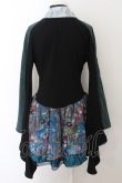 画像3: Qutie Frash / 振袖着物ワンピース  ブラック×ブルー O-24-08-12-063-QU-CO-OW-ZI (3)