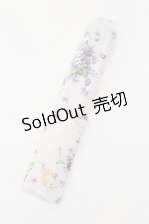 画像: PINK HOUSE / Little Violet柄扇子  オフシロ O-24-08-19-070-LO-ZA-IG-ZT168