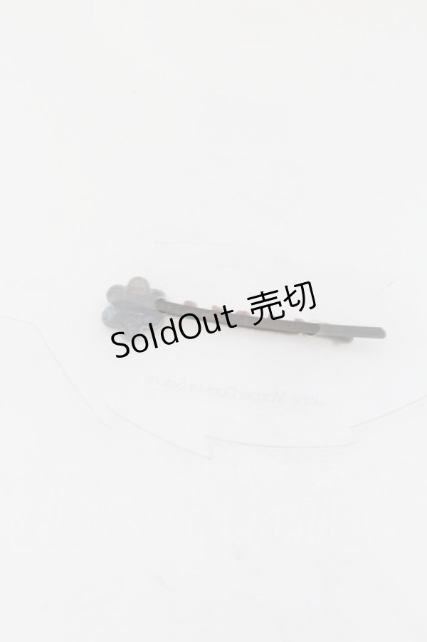 画像2: Jane Marple Dans Le Saｌon / フラワーヘアピン  シルバー×ピンク系 O-24-08-21-1031-JM-AC-IG-ZT421 (2)