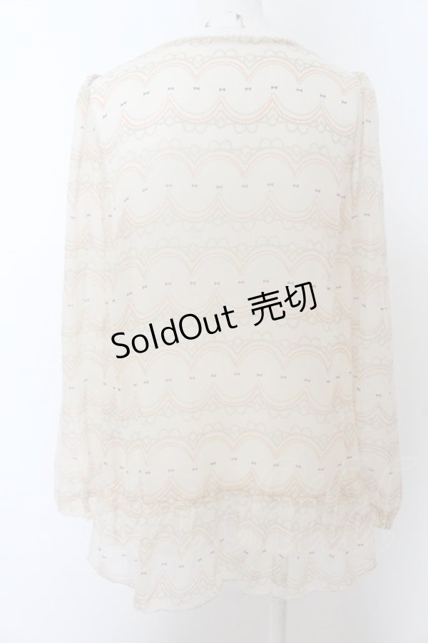 画像3: Cherir la femme / スカラップptチュニック M キナリ O-24-08-22-006-LO-TO-OW-ZT189 (3)