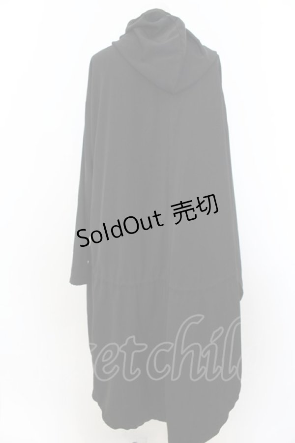 画像3: Deorart / 変形フーデッドロングカーディガン L ブラック O-24-08-22-067-PU-TO-YM-ZT017 (3)