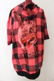画像1: NieR Clothing / BACK RABBIT CHECKERED ZIP PARKA【RED PINK】パーカ  レッド O-24-08-28-063-PU-TO-OW-ZT317 (1)
