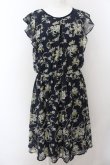 画像1: axes femme / 花柄ワンピース M コン O-24-08-28-200-AX-BL-SZ-ZT091 (1)