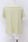 画像3: axes femme / シフォンタイ襟付きTシャツ  ミント O-24-08-30-041-AX-TO-IG-ZT091 (3)