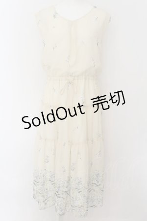 画像: axes femme / 花柄ティアードノースリワンピ  イエロー O-24-09-02-031-AX-OP-IG-ZT199