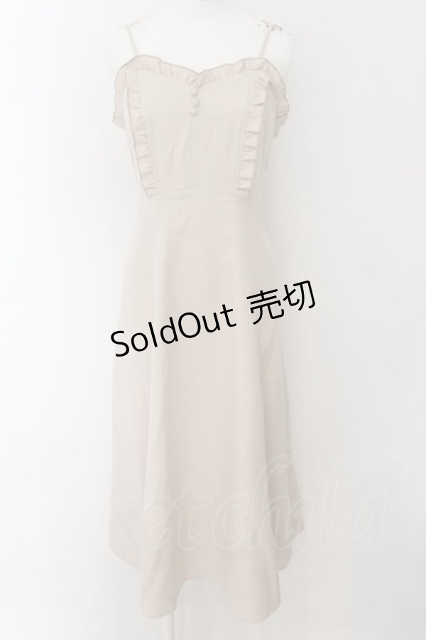 画像1: axes femme POETIQUE / パールチェーンキャミワンピ【パールチェーン欠品】  ピンクベージュ O-24-09-02-034-AX-OP-IG-ZT217 (1)