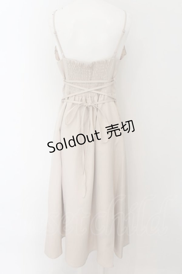 画像3: axes femme POETIQUE / パールチェーンキャミワンピ【パールチェーン欠品】  ピンクベージュ O-24-09-02-034-AX-OP-IG-ZT217 (3)