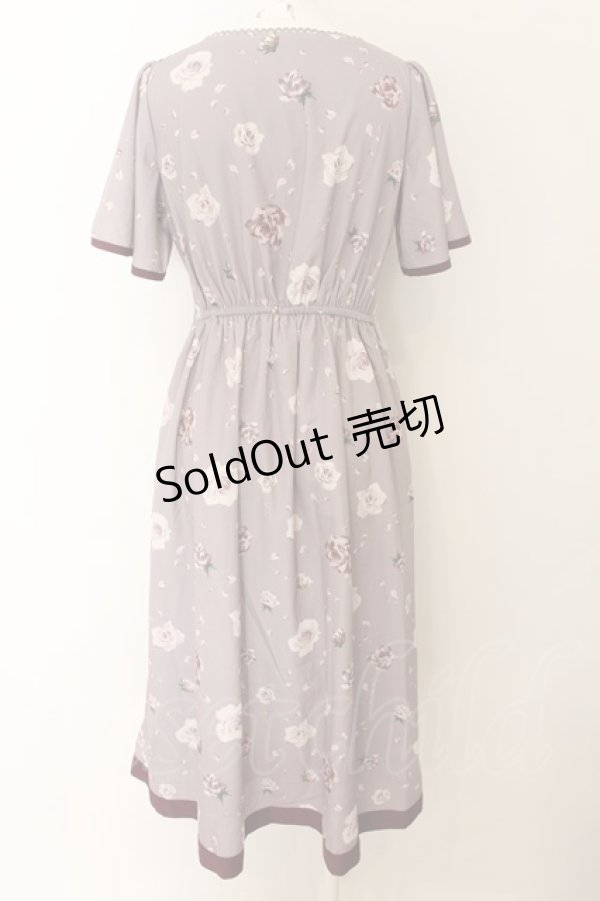 画像2: 【SALE】axes femme / パイピング花柄ワンピ M ピンク O-24-09-02-045-AX-OP-OW-ZT234 (2)