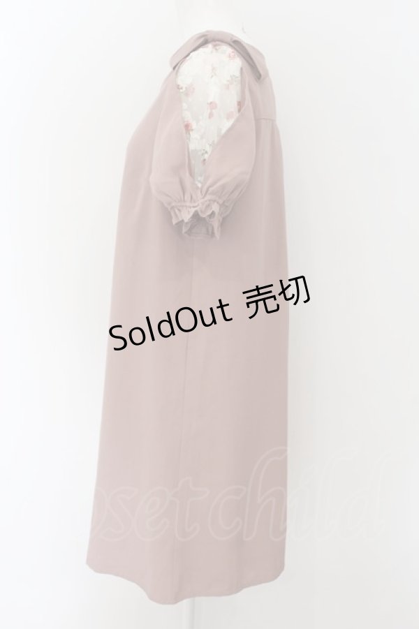 画像2: axes femme POETIQUE / 【タグ付き】肩レースAラインワンピース  ピンク O-24-09-02-047-AX-TO-IG-ZT120 (2)