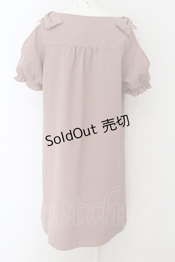 画像3: axes femme POETIQUE / 【タグ付き】肩レースAラインワンピース  ピンク O-24-09-02-047-AX-TO-IG-ZT120 (3)