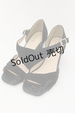 画像: axes femme / アシンメトリーサンダル L クロ O-24-09-07-086-AX-SH-OW-ZT-K003