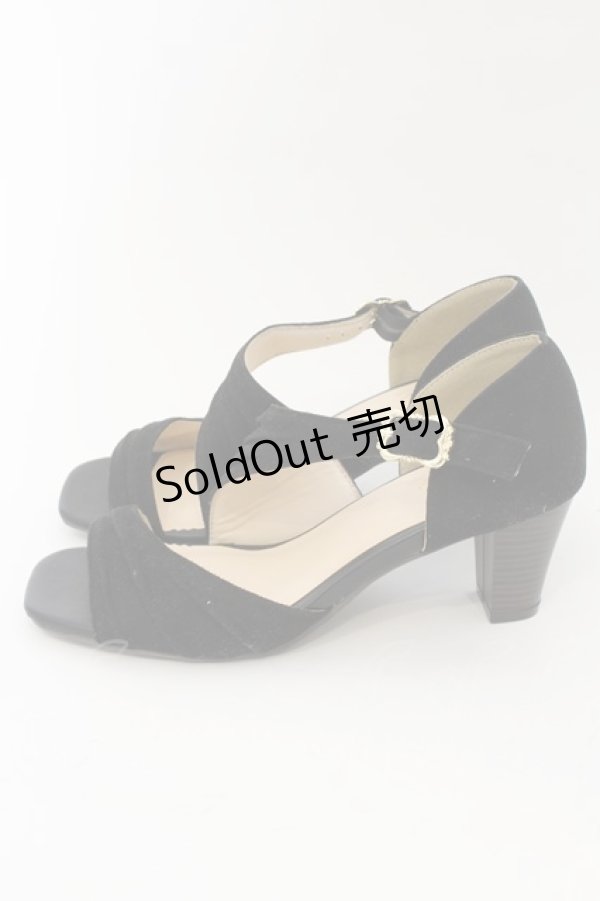 画像3: axes femme / アシンメトリーサンダル L クロ O-24-09-07-086-AX-SH-OW-ZT-K003 (3)
