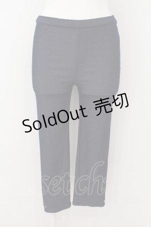 画像: axes femme / 裾プチバラ使いレギンス M アオ O-24-09-14-091-AX-PA-OW-ZT251