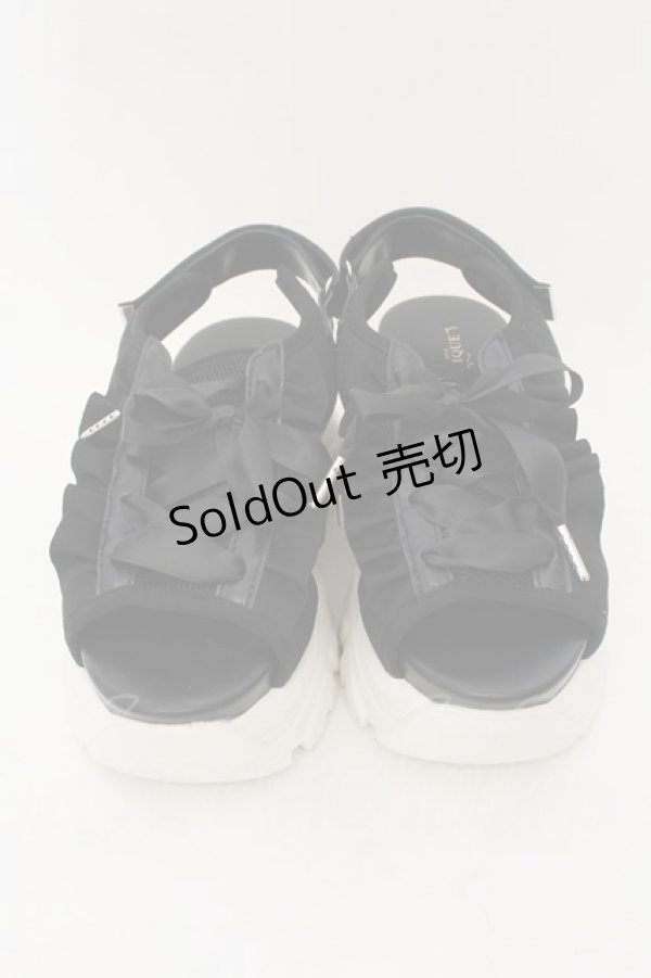 画像2: axes femme POETIQUE / レースアップスポサン S クロ×シロ O-24-09-16-035-AX-SH-IG-ZT273 (2)