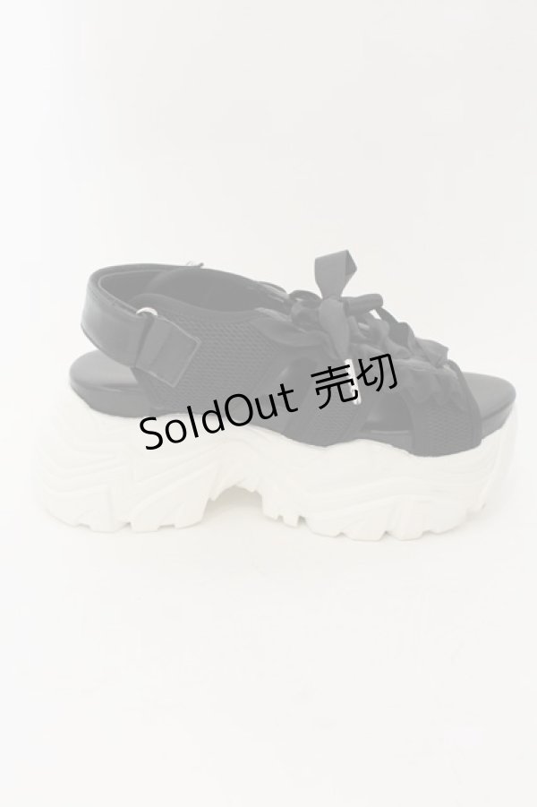 画像5: axes femme POETIQUE / レースアップスポサン S クロ×シロ O-24-09-16-035-AX-SH-IG-ZT273 (5)