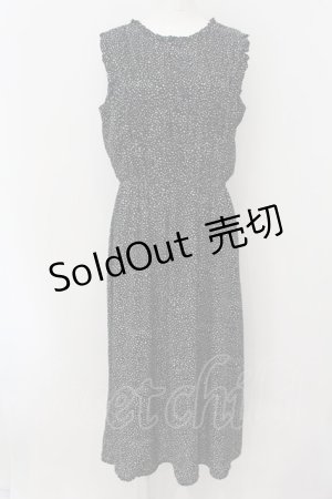 画像: axes femme / 前後2wayシャーリングワンピース F クロ O-24-09-16-087-AX-OP-OW-OS