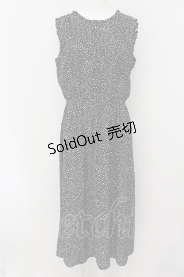 画像1: axes femme / 前後2wayシャーリングワンピース F クロ O-24-09-16-087-AX-OP-OW-OS (1)