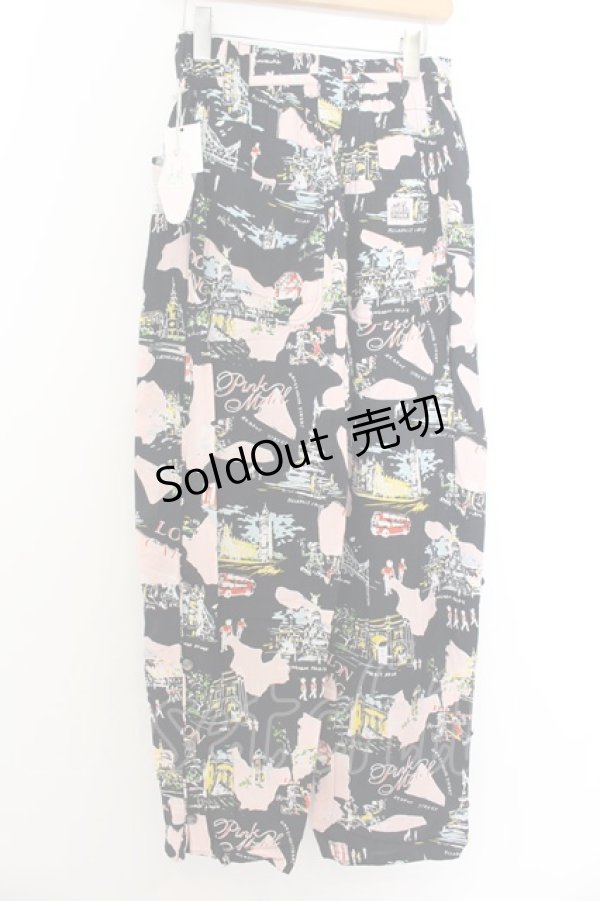 画像2: RNA / PINK MOTELロンドンスーベニアパンツ M ブラック（公式展開ブルーグレー） O-24-09-30-073-PU-PA-OW-ZT037 (2)