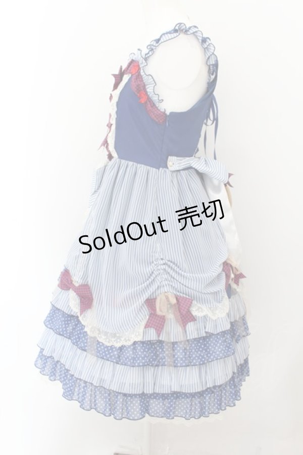 画像3: BABY,THE STARS SHINE BRIGHT / MY ANNIVERSARY/くまちゃんジャンパースカート  アオ O-24-10-05-022-BA-OP-IG-OS (3)