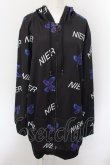 画像1: NieR Clothing / 転写ptジップアップパーカー F 蝶総柄（ブラック） O-24-10-08-014-PU-TO-OW-ZT325 (1)