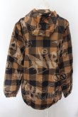 画像3: NieR Clothing / ロゴチェックウィンドウブレーカー F ブラウン O-24-10-08-020-PU-JA-OW-ZI (3)