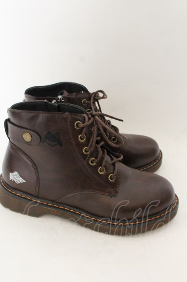 画像3: NieR Clothing / ブラウンブーツ【NieR WING】 37 ブラウン O-24-10-09-053-PU-SH-OW-ZT-K001 (3)