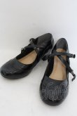 画像1: axes femme / クロスストラップパンプス L クロ O-24-10-11-219-AX-SH-IG-ZT-K017 (1)