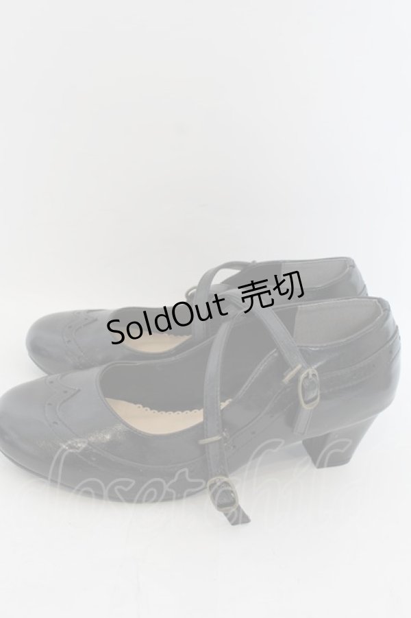 画像2: axes femme / クロスストラップパンプス L クロ O-24-10-11-219-AX-SH-IG-ZT-K017 (2)