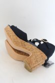 画像6: axes femme / スエードフリルサンダル L ネイビー O-24-10-11-228-AX-SH-OW-ZT437 (6)