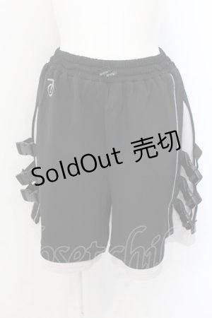 画像: ililil / サイバーリフレクターショートパンツ  ブラック O-24-10-13-004-PU-PA-YM-ZT283