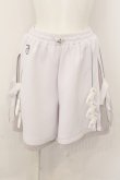 画像1: ililil / サイバーリフレクターショートパンツ  ホワイトｘシルバー O-24-10-13-005-PU-PA-YM-ZI (1)