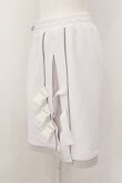 画像2: ililil / サイバーリフレクターショートパンツ  ホワイトｘシルバー O-24-10-13-005-PU-PA-YM-ZI (2)