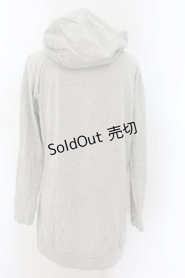 画像2: MINT NeKO / 蝶ネクタイプリントパーカー  グレー O-24-10-17-053-HN-OP-IG-ZT364 (2)