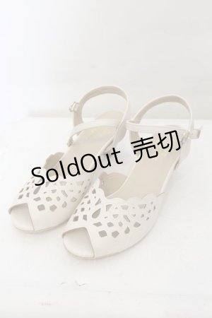 画像: an another angelus / レースカットワークサンダル M アイボリー O-24-10-17-023-CA-SH-OW-ZT-K017