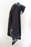 画像2: NieR Clothing / 着物風袖ブロッキングシャツ  ブラック O-24-10-22-050-PU-BL-OW-ZT309 (2)