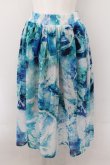 画像1: NieR Clothing / 裏地付きSHEER SKIRT スカート  【BUTTERFLY】 サックス O-24-10-22-054-PU-SK-IG-ZI (1)