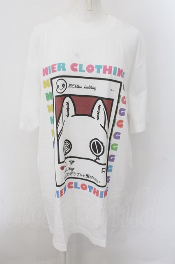 画像1: NieR Clothing / ＃NIER好きさんと繋がりたい Tシャツ XL ホワイト O-24-10-22-067-PU-TS-IG-ZT325 (1)