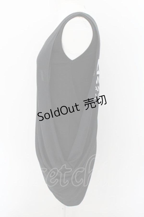 画像2: HEAVEN and Earth / レイヤード風タンクトップ M ブラック O-24-10-22-080-PU-TO-IG-ZT396 (2)