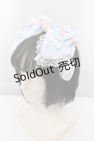 画像: BABY,THE STARS SHINE BRIGHT / はなもも Shangri-La柄カチューシャ  サックス O-24-10-25-005-BA-AC-IG-OS