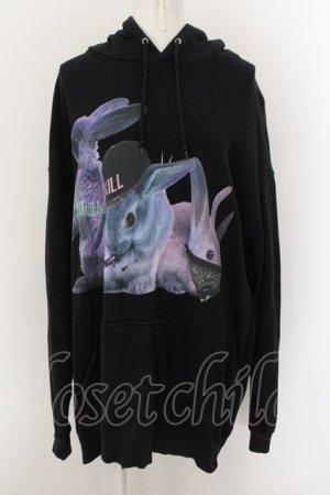 画像: MILKBOY / RIOT RABBITS HOODY 2XL ブラック O-24-10-26-021-MB-TO-OW-ZT332