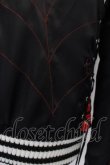 画像4: h.NAOTO EAST / 和柄切り替えサイドレースアップスカジャン  ブラック O-24-10-28-049-HN-JA-OW-ZT096 (4)
