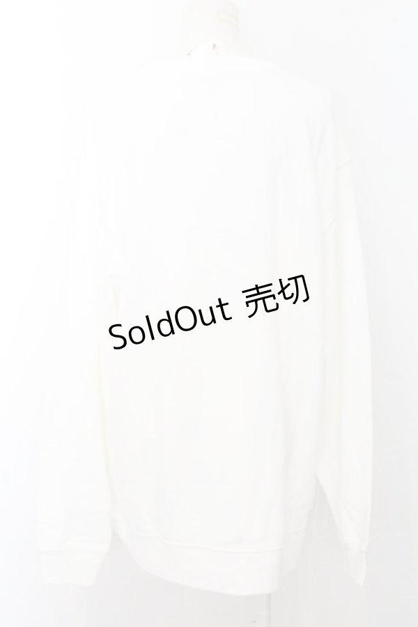 画像2: NieR Clothing / ミケプリントトレーナー 2XL ホワイト O-24-10-31-037-PU-TO-OW-ZT250 (2)
