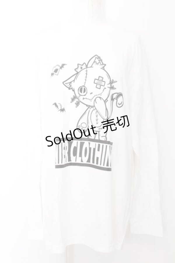 画像1: NieR Clothing / ミケプリントカットソー XL ホワイト O-24-10-31-038-PU-TO-OW-ZT250 (1)
