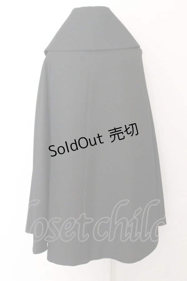 画像3: ATELIER BOZ / コウモリ衿ミニマント  ブラック×ブルー O-24-10-31-065-EL-JA-IG-OS (3)