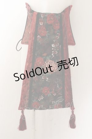 画像: Qutie Frash / 花魁帯コルセット  レッド O-24-10-31-081-QU-TO-IG-ZI