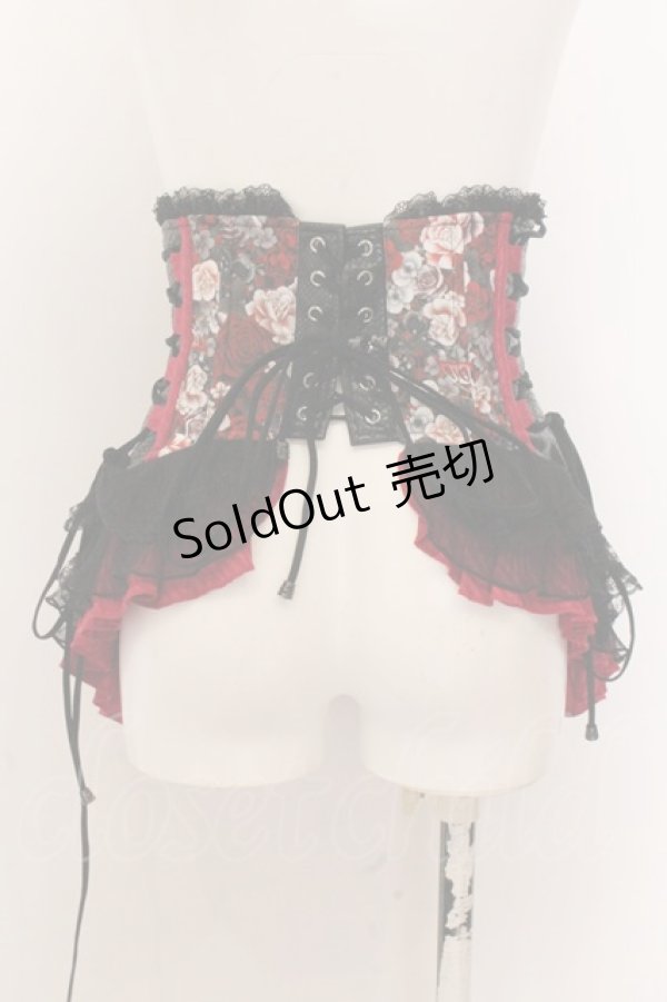 画像3: Qutie Frash / 和柄コルセット  レッド O-24-10-31-082-QU-TO-IG-ZI (3)