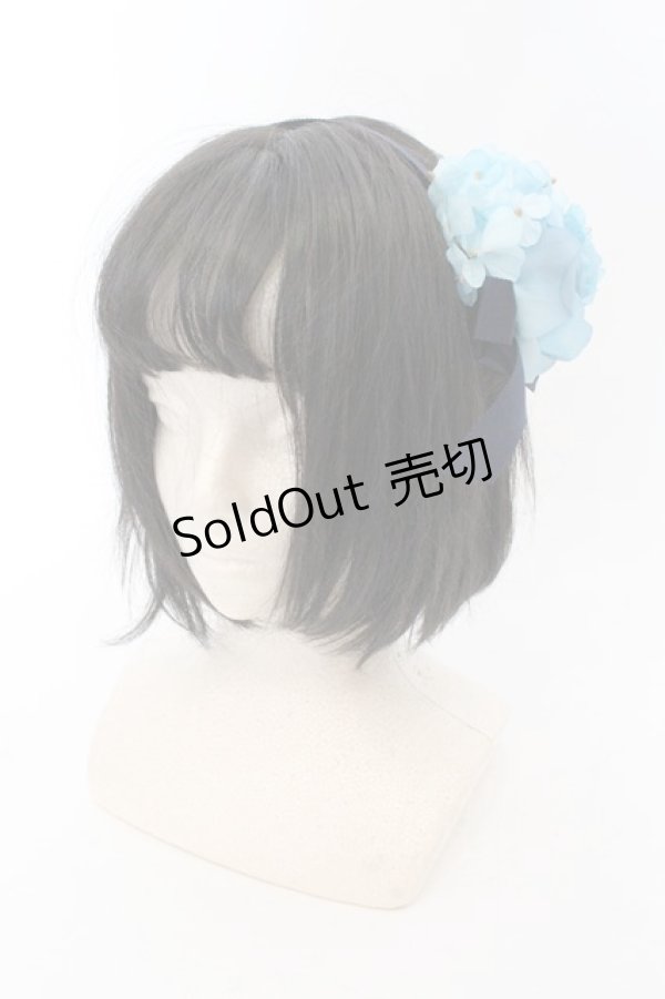 画像1: Innocent World / 紫陽花と薔薇のカチューシャ  アオ O-24-11-05-082-IW-AC-OW-OS (1)