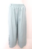 画像1: NieR Clothing / PASTEL TURQUOISE WIDE PANTSパンツ  パステルターコイズ O-24-11-06-002-PU-PA-IG-ZT281 (1)